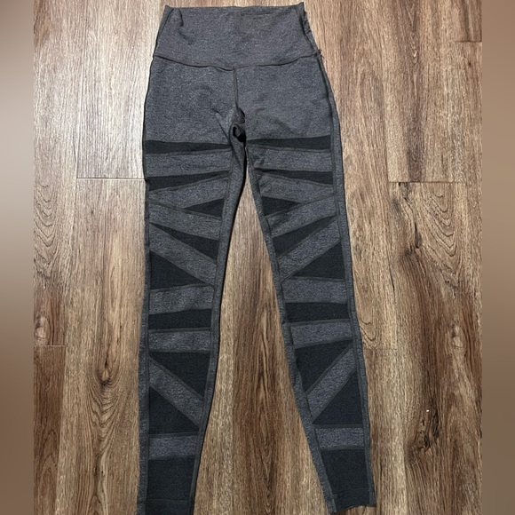 Lululemon Wunder Under Pant Hi-Rise Special Edition Tech Mesh Heathered Black 6 - Picture 2 of 6